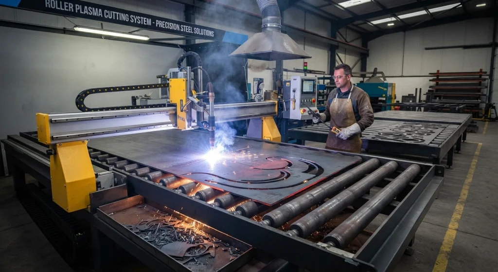 roller plasma cutting